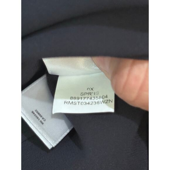 RACHEL Rachel Roy Blue Ruffled Off Shoulder 3/4 Sleeve Wear To Work Top Size 0X - Picture 4 of 6